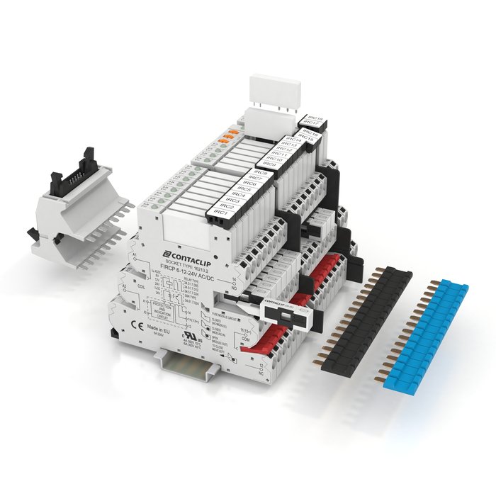 IRC – programme d'interface relais modulaire CONTA-CLIP en boîtier 6,2 mm  boîtier sur rail DIN